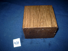 Mooreiche subfossil  uralt Drechselholz 100 x 100 x 64 mm   Nr. 420