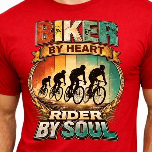 Biker heart rider soul - heart,