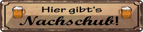 Blechschild 10x46 alkohol - blechschild,
