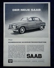 Saab originale werbung - saab, 96,