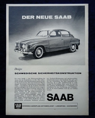 Saab originale werbung - 96,,