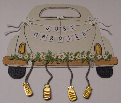 Stanzteil hochzeitsauto - ,