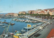 Farb AK Sanremo - Hafen - Agip Tankstelle - Boote - Auto - Porsche 356