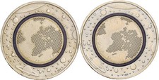 Künker: BRD, 2 x 5 Euro 2016 F, Planet Erde, Blauer Polymerring, Erhaltung!