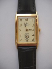 Royal  Damen Armbanduhr Quarz goldfarbig eckig