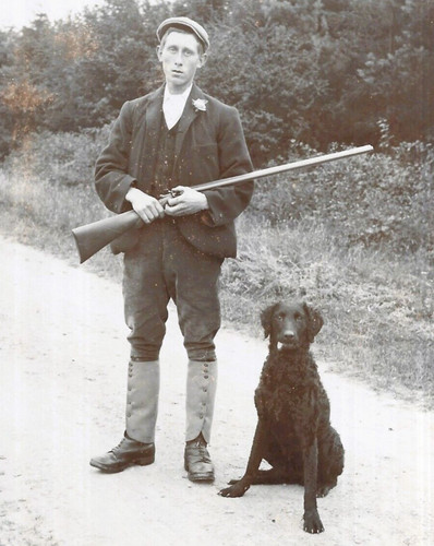 Kabinettkarte foto mann jagd - kabinettkarte,