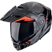 Motorrad Helm XL - Scorpion ADX 2 Lewis Klapphelm - schwarz-rot matt