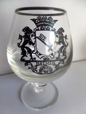 4 St. alte Gläser Cognacglas