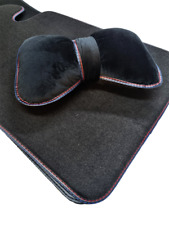 Fußmatten + Nackenkissen für BMW M5 F90 550i 5er Schwarz Premium Autoteppiche