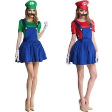 Super Mario Luigi Kleid Damen