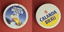 Calanda Bräu weiße Schrift Brauerei Bierdeckel Bier