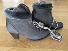 Peter Kaiser Stiefeletten Leder Pelz - Gr. 40 (6.5) -- Super Zustand