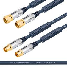 Sat Kabel 4K UHD Antennenkabel Satelliten Anschlusskabel Koaxialkabel F-Stecker