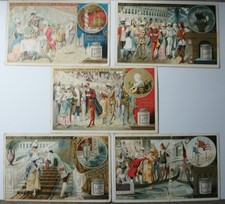 5 alte Liebig Sammelbilder Der