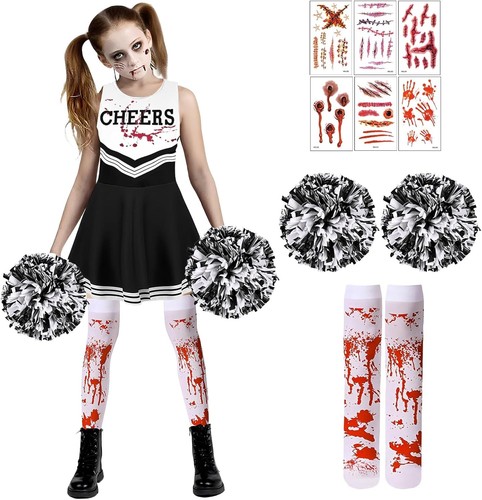 Zombie cheerleader kostüm - cheerleader,