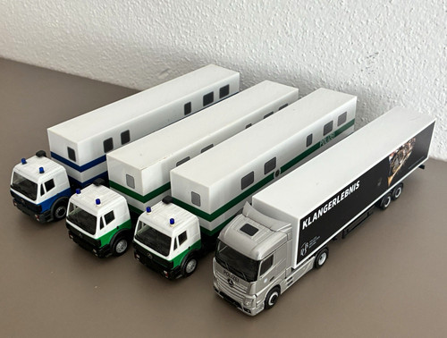 Herpa polizei lkw 87 - 4x,