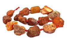 😏 Karneol große naturbelassene Nuggets ca. 20-30 mm Edelsteinperlen Strang 😉