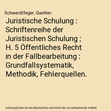 Juristische Schulung 