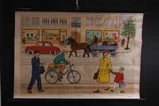 Lehrtafel Schulwandkarte auf