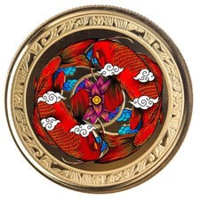 1 oz $ Fiji Gold Koi Fish 2023 - Nummer 100