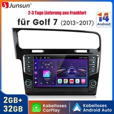 2+32G CarPlay Android14 9"Autoradio GPS Navi DAB Für VW Golf 7 VII MK7 2012-2020