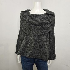 Transparente cowl neck sweater - neck,
