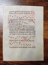 Psalterium Blatt handwritten