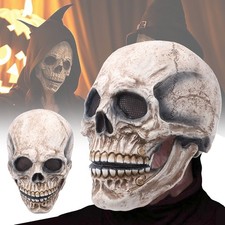 Halloween Maske Vollkopf Totenkopf Maske Horror Latex Skelett Maske für Cosplay