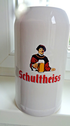 Schultheiss bierkrug 1l - "bierkrug, 1l"