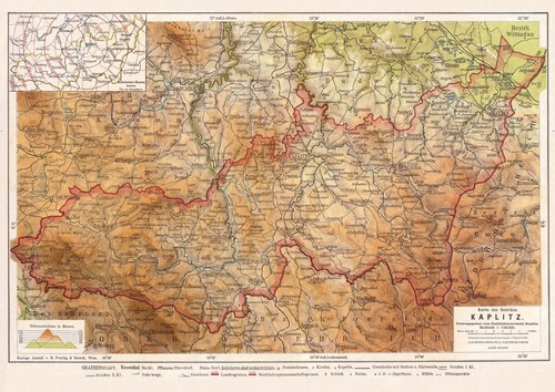 Kaplitz bezirkskarte 1894 - kaplitz,