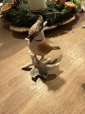 9941510 Porzellan Figur Vogel Haubenmeise Ens H14cm