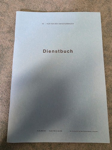 Bundeswehr dienstbuch blau - dienstbuch, bw