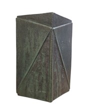 Brutalistisch Kubistisch Künstler Keramik Vase - Massiv - Signatur KR