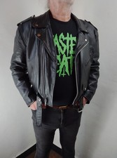 die schwarze Lederjacke 80er