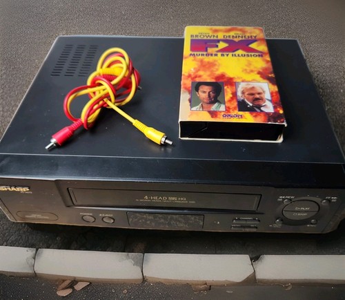 Sharp vcr video cassette - vcr,