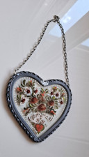 Glas Zinn Herz Aufhänger Bild