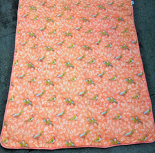 DDR Steppdecke Kinder Steppdecke Krabbel Decke Dederon Vögelchen Muster 144x105c