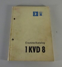 Teilekatalog / Ersatzteilliste Dieselmotor 1 KVD 8 Stand 1967