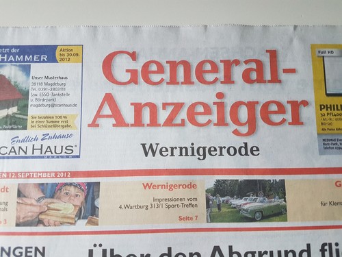 Zeitung sonderblatt - 3x,