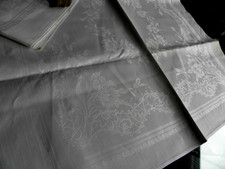 2 Leinen Damast Servietten