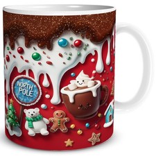 Tasse Schokolade Marshmallows Kakao Weihnachten Weihnachtsgeschenk Nikolaus XMAS