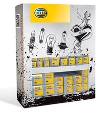 HELLA H1 H3 H4 H7 GLÜHLAMPEN SORTIMENT 50 Stk. VERKAUFS DISPLAY 24V LKW TRUCK