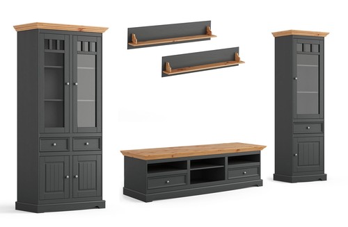 Wohnwand belluno elegante - wohnwand,