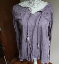 Bluse Shirt Hippie Boho Grau Vintage Indien Goa