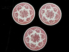 3 Stück - Villeroy & Boch Fasan rot - Kuchenteller / Frühstücksteller  Ø 20 cm