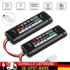 1/2pcs 7.2V 5000mAh Lipo Akku 10C RC Batterie  für Heli Aeroplane RC Car Boat DE