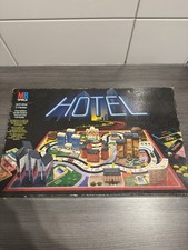Hotel MB Spiele 1986 schwarze Ausgabe Brettspiel Vintage Retro