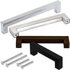 Möbelgriffe Edelstahl Schrankgriffe Schubladengriffe für Küche Bad Wohnzimmer 