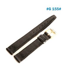 Gucci Original schwarzes Lederband 16 mm, mit 14 mm Gucci Schnalle 2200 m