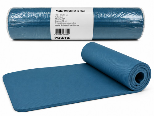 Fitnessmatte 190x80x1 cm - fitnessmatte,